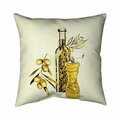 Begin Home Decor 20 x 20 in. Olive Oil & Pepper-Double Sided Print Indoor Pillow 5541-2020-GA12